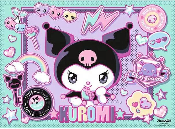Ravensburger Kuromi Sanrio Character 100 XXL Piece Jigsaw Puzzle for Collectors and Fans, 100 Large Pieces, Premium Quality