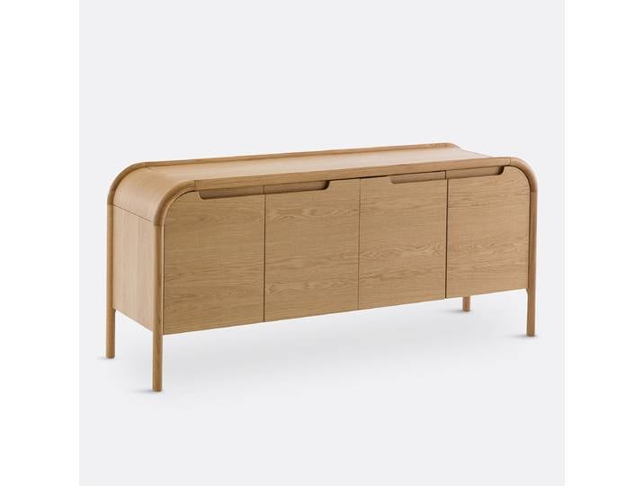 LA REDOUTE Buffet bas chêne et plaqué, Lipa Beige Chêne