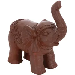 DEKO ELEFANT Figur Braun 36x19x39 cm aus Kunststoff