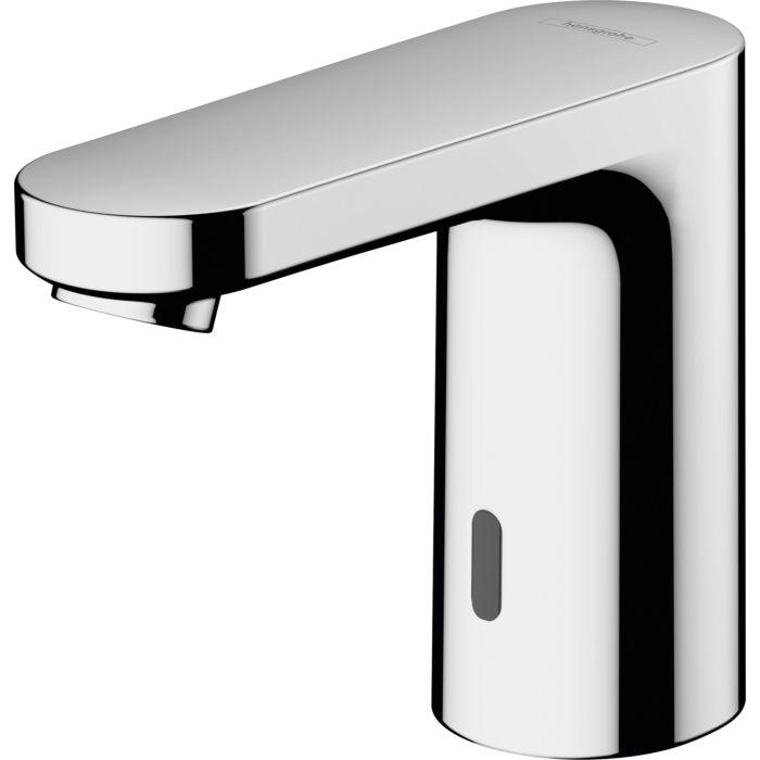 hansgrohe Vernis Blend Elektronik-Waschtischarmatur 71503000 Batteriebetrieb 6 V, für Kaltwasser oder vorgemischtes Wasser, chrom
