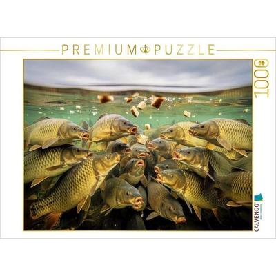 CALVENDO Puzzle Ein Motiv aus dem Kalender Karpfen - Paradies | 1000 Teile Lege-Größe 64x48cm Foto-Puzzle für glückliche Stunden, von , Calvendo