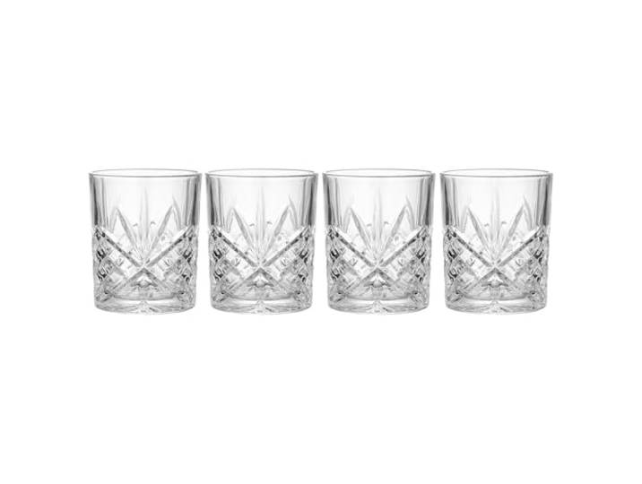 BUTLERS CRYSTAL CLUB Wassergläser 4er-Set, Trinkglas Tumbler, ca. 300 ml