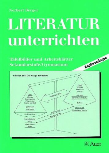 Norbert Berger - Literatur unterrichten, Bd.1, Tafelbilder und Arbeitsblätter - Preis vom 18.10.2026 19:22:15 h