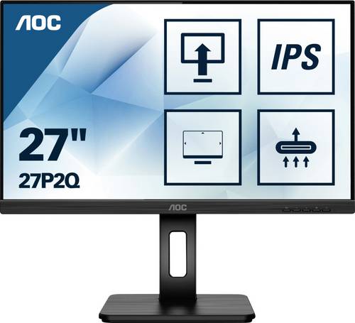 AOC 27P2Q LCD-Monitor EEK E (A - G) 68.6 cm (27 Zoll) 1920 x 1080 Pixel 16:9 4 ms Kopfhörer-Buchse, Audio-Line-in IPS LED
