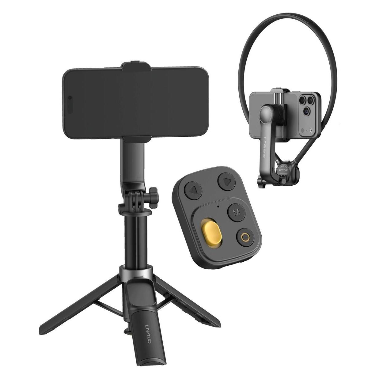 Apexel Gimbal Gimbal Do Telefonu Stabilizator 1-osiowy Statyw Pilot Uchwyt Szyja / Free Q1 (Smartphone) (76298592)
