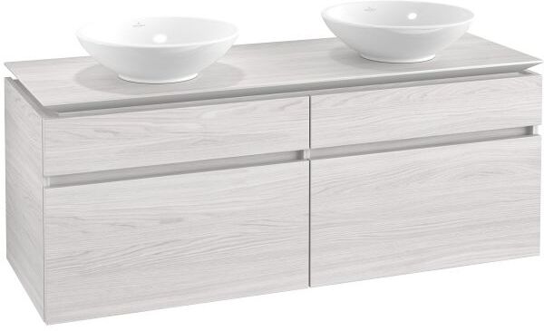 Villeroy und Boch Villeroy & Boch Legato Waschtischunterschrank B59200E8 140x55x50cm, White Wood