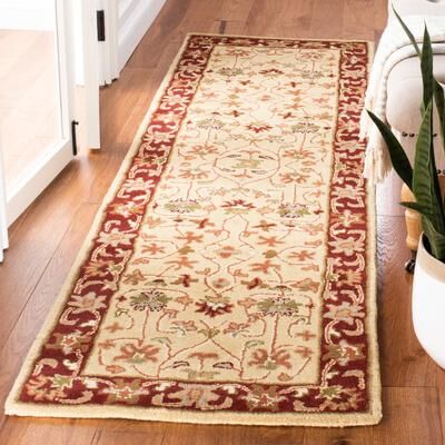 SAFAVIEH Handmade Heritage Echo Traditional Oriental Wool Rug