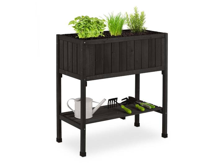 Hochbeet Tannenholz Schwarz