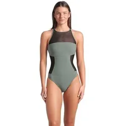 ARENA Damen Schwimmanzug MESH PANELS SWIMSUIT SWIM PRO BACK, Größe 38 in Grün Grün