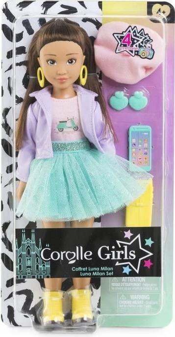 Corolle Luna Modepop Fashion Week Parijs met 4 accessoires, 28 cm