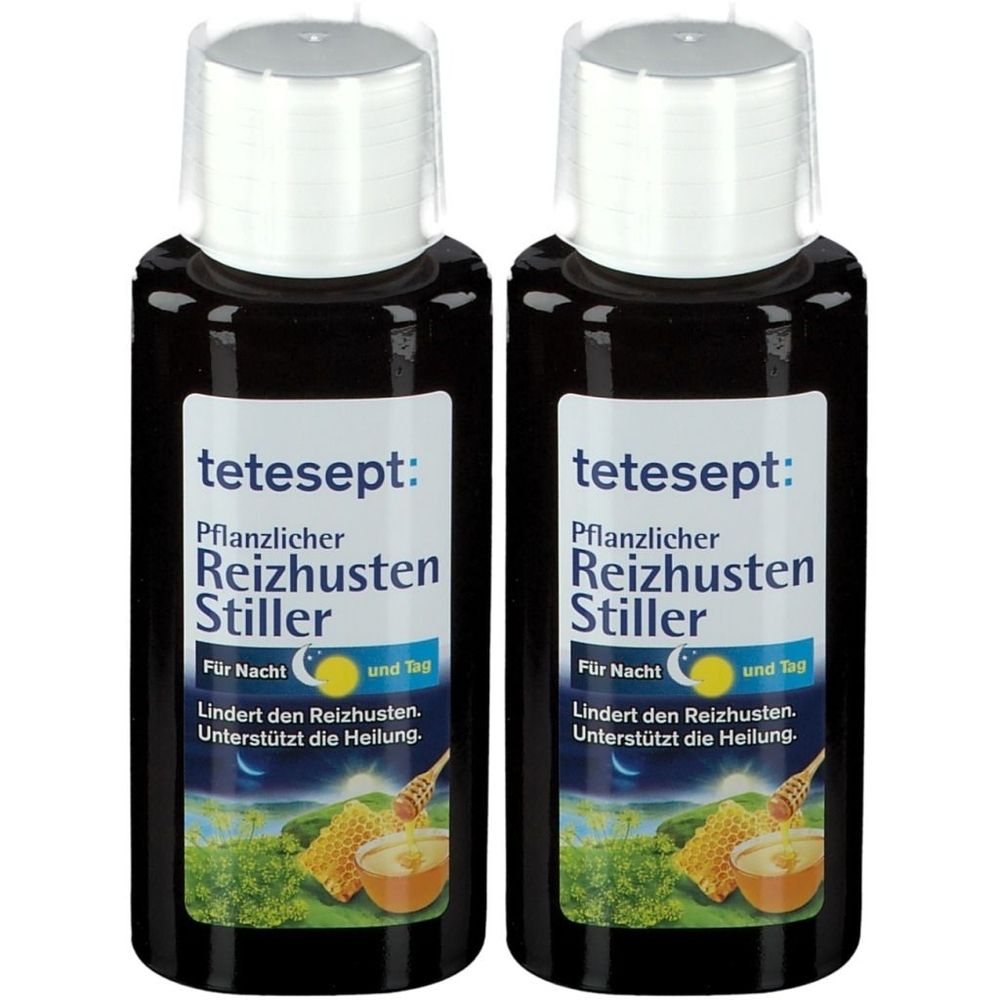 Tetesept Pflanzlicher Reizhusten Stiller FLE 2x 2x168 g Flüssigkeit zum Einnehmen