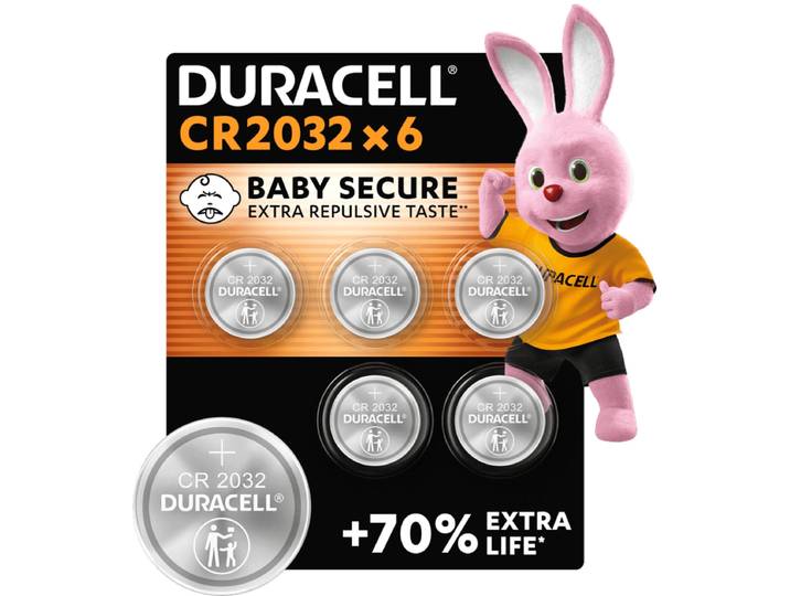 Duracell Specialty CR2032 lithium knoopcelbatterijen 3V 6 stuks