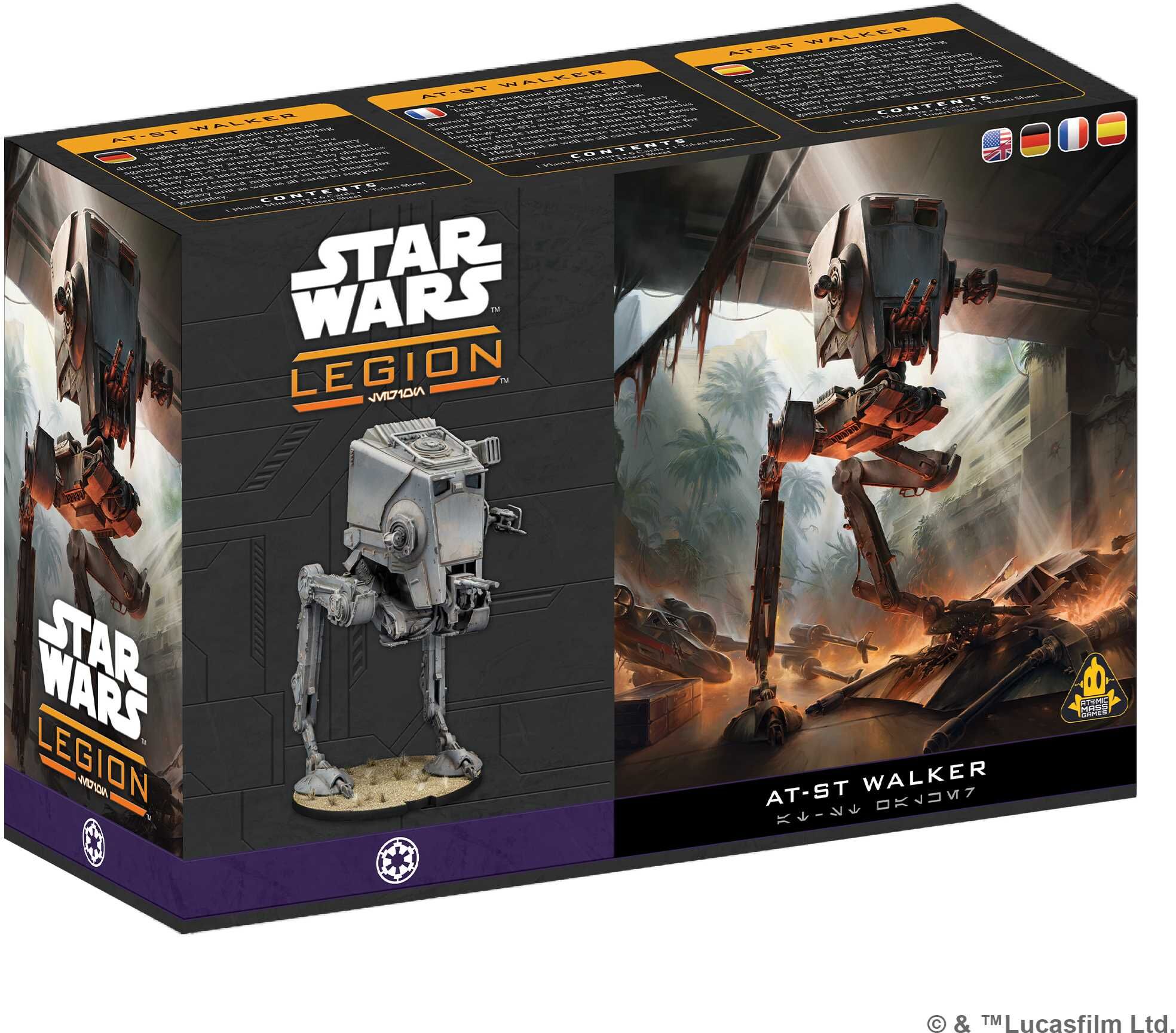 Star Wars: Legion - AT-ST for Imperial Armies, Ages 14+, 1-2 Players, Galactic Empire, Board Game by Atomic Mass Games
