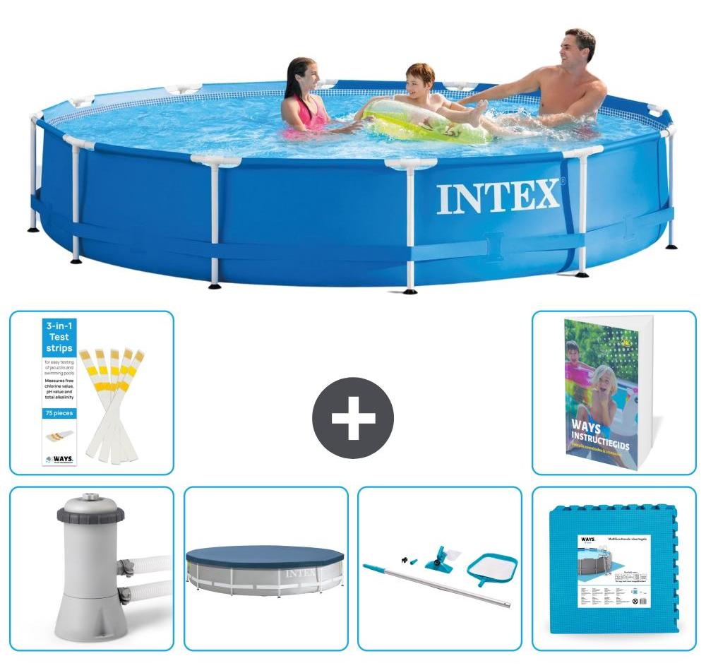 Frame Pool Rund - 366x76 cm - 5-teilig S191