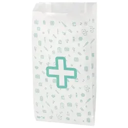 MONOUSO - Papiertüten weiß Apotheke 14+7x27cm (125 Stück)