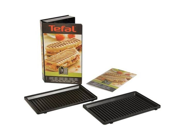 Plattenset Tefal Snack Collection Grill Panini - Farbe: schwarz - Platten-Set
