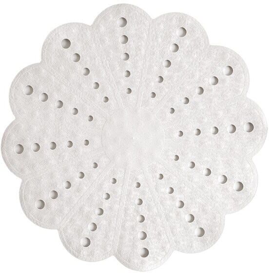Showerdrape Petal White Anti-Slip 54cm Shower Mat