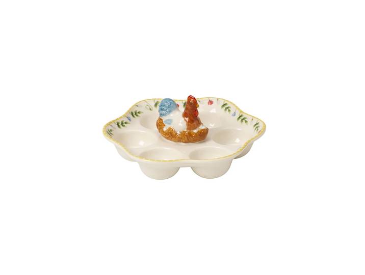 Servierplatte VILLEROY & BOCH Eierteller Spring Awakening ø 20 cm bunt , bunt, Porzellan, Servierplatten, Servierplatte