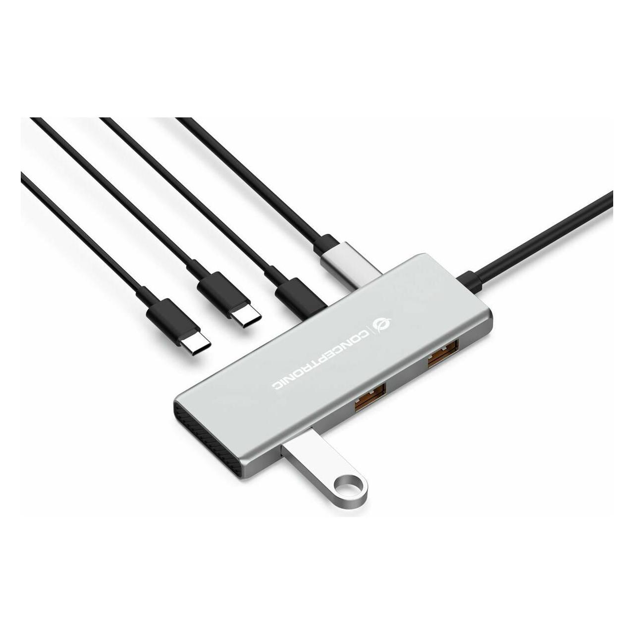 Conceptronic HUBBIES17G (USB-C, 7 Ports) (HUBBIES17G)