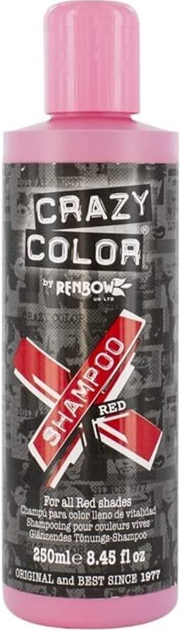 CRAZY Color Vibrant Color Shampoo Red Rojo 250 ml