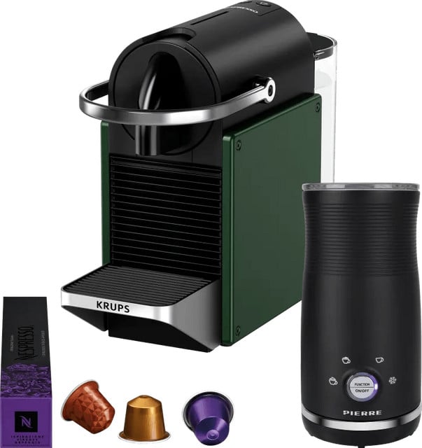 Krups Nespresso Pixie XN3063 Koffiemachine met Pierre Melkopschuimer