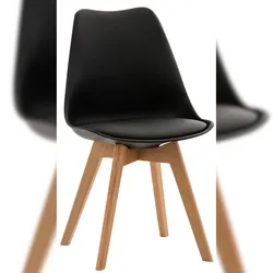 CLP Esszimmerstuhl Linares schwarz/Kunststoff