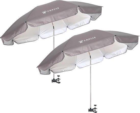 Strandstuhl mit Universalhalter - 360 Grad drehbar und UPF 50+ Sonnenschutz