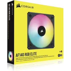 Corsair AF140 RGB Elite (140 mm, 1x), PC Lüfter, Schwarz