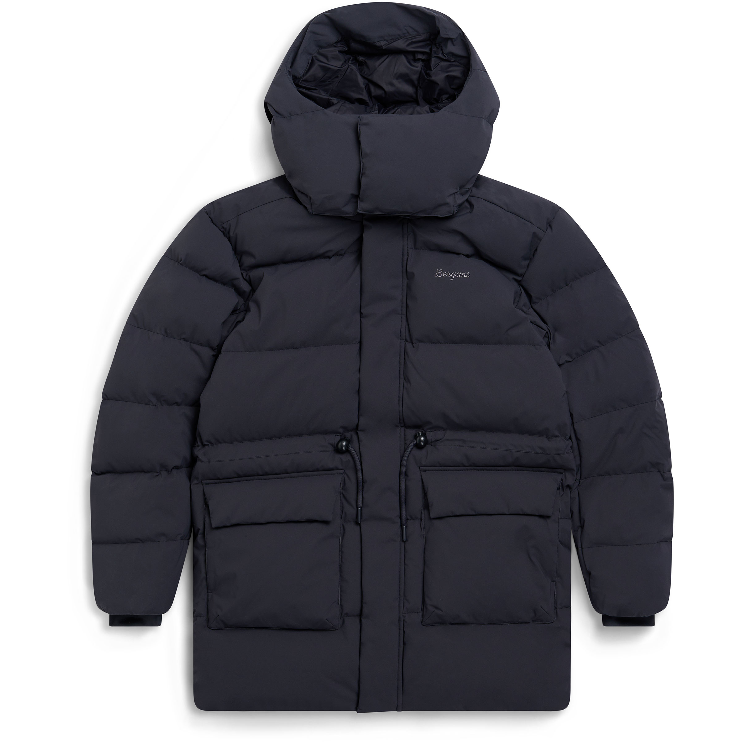 Bergans Dyna Down Parka Damen Winterjacke grau Größe L Lifestyle Widerstandsfähig Wasserabweisend
