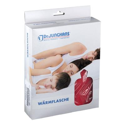 Wärmflasche 2 l mit Bezug rot