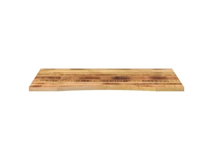 KTHLBRH Tischplatte 110 x 80 x 2,5 cm Massivholz Mangoholz Rustikales Design, leicht zu reinigende Oberfläche, geeignet für Büro und Mittagessen, naturbelassen