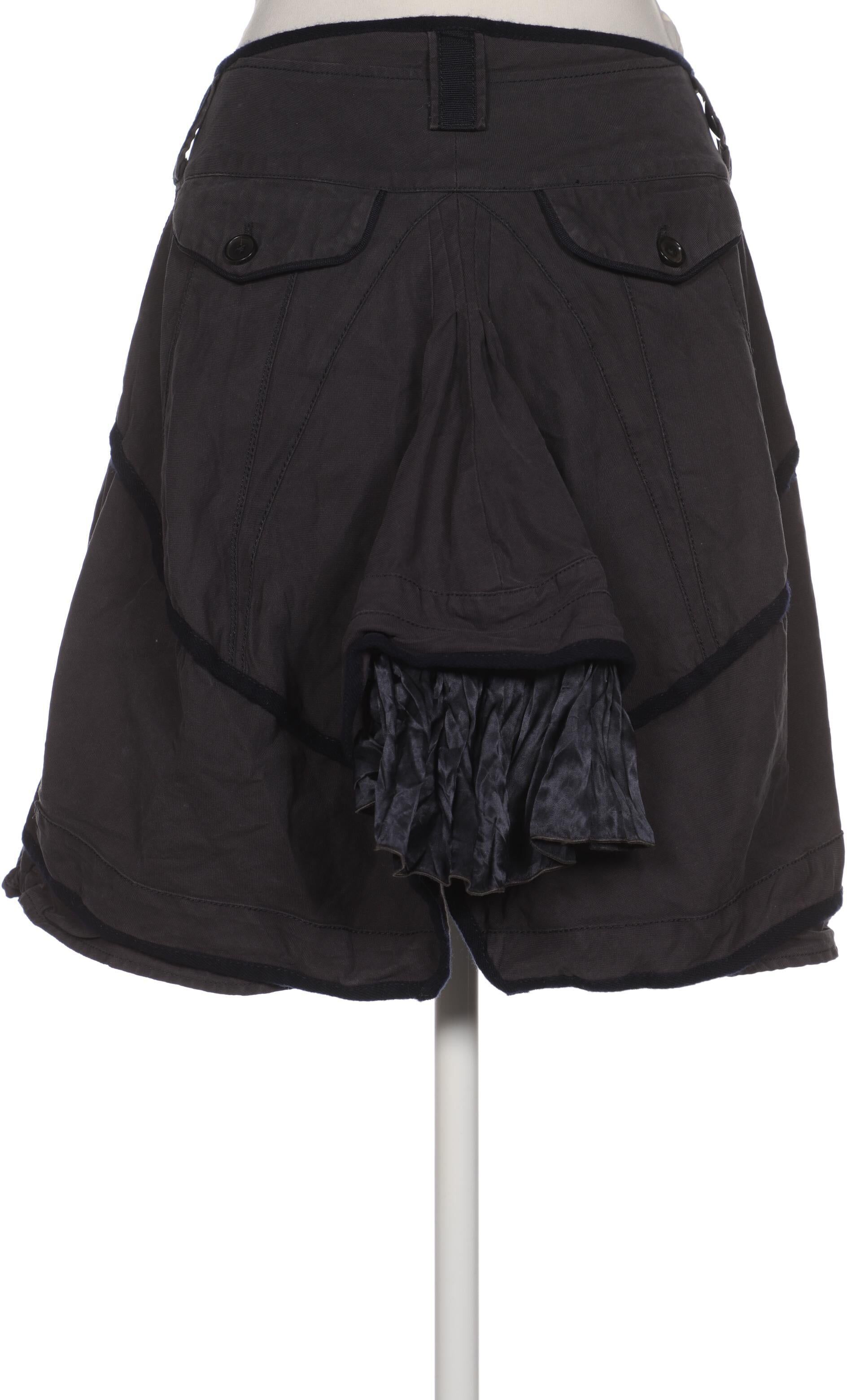 High Damen Rock, Grau, Gr. EU 34, Baumwolle / Elasthan - Second Hand