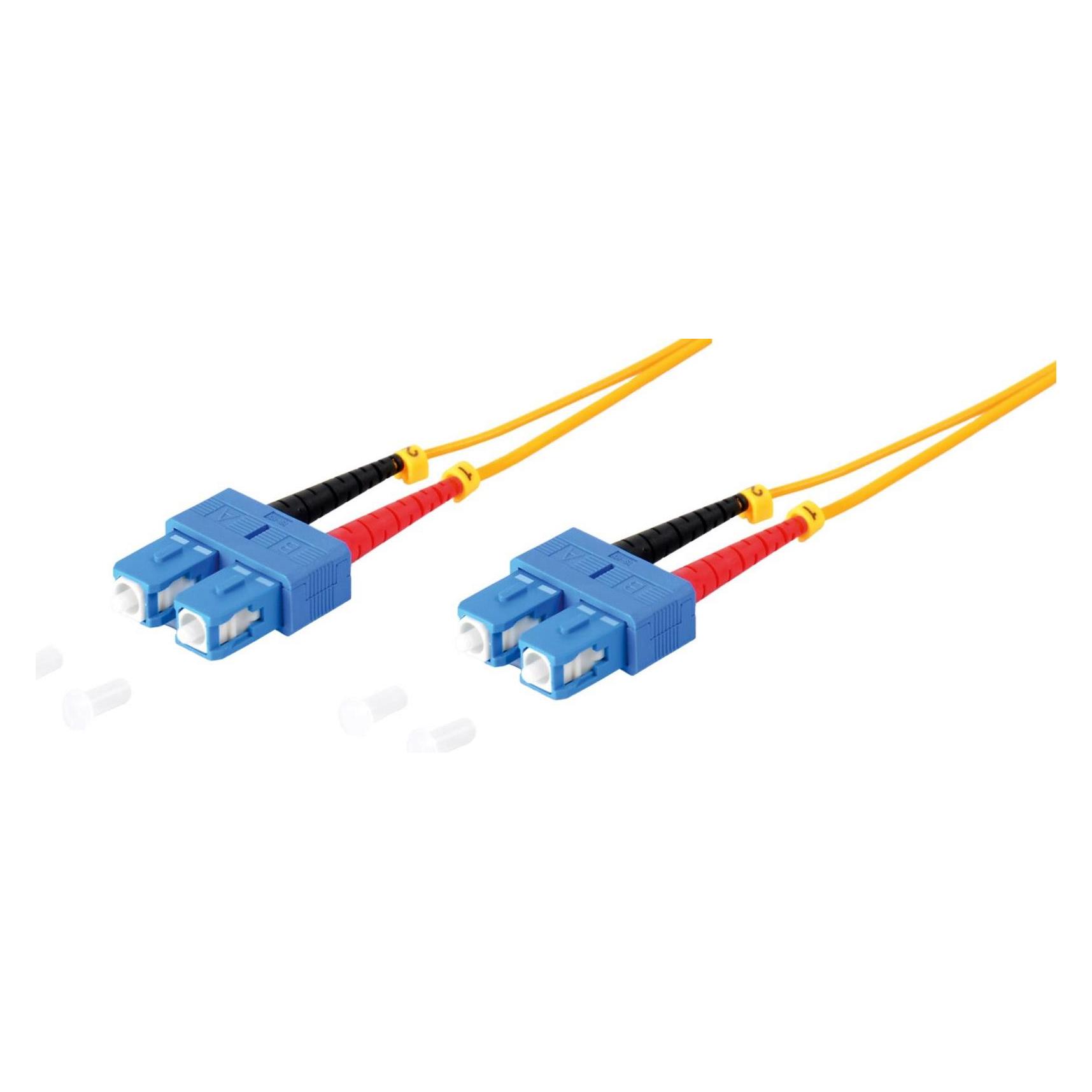 Shiverpeaks S/CONN maximum connectivity LWL-Duplex Patchkabel SC/SC 9/125µ, OS1/OS2, gelb 3,0m (3 m) (77824)