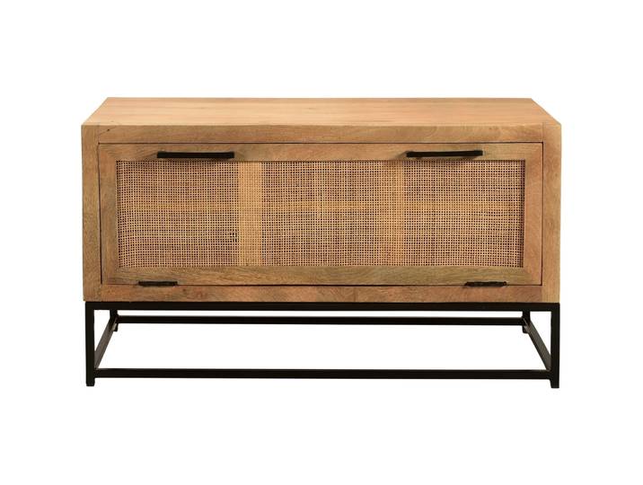 Schuhschrank Umberto natur Mango/Rattan B 84.5 H 48 cm