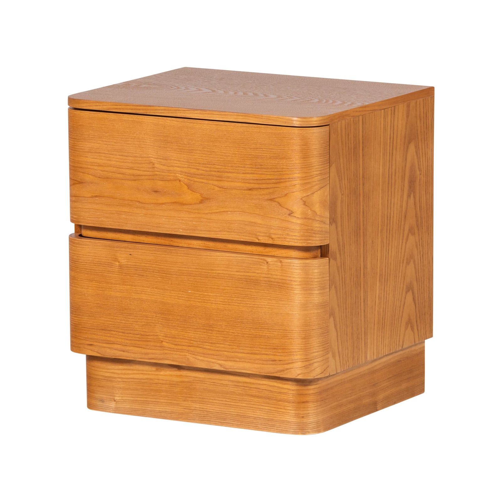 WOOOD Fejo Ladekast of Nachtkastje met 2 lades - Bruin - B: 43 cm, D: 34 cm, H: 40 cm
