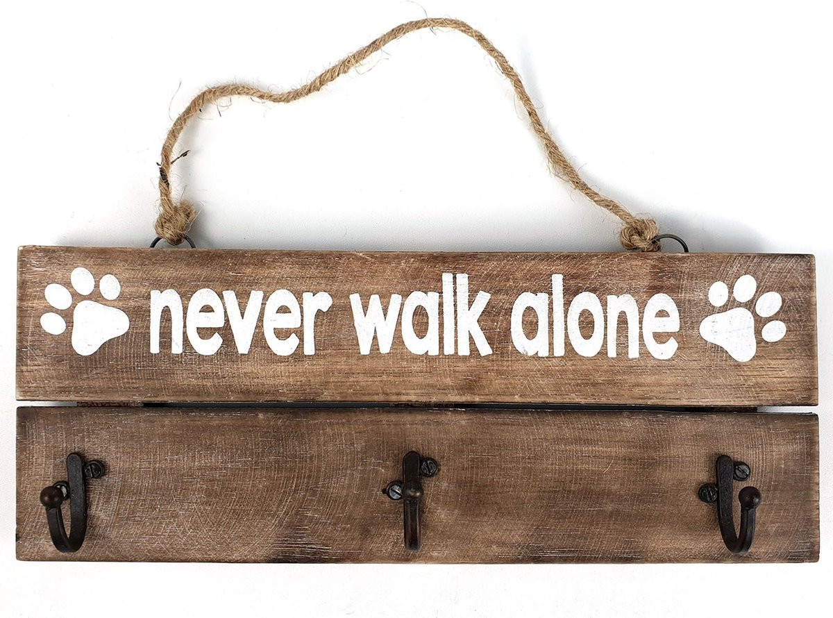 Kapstok Bij Chris Never Walk Alone voor volwassenen