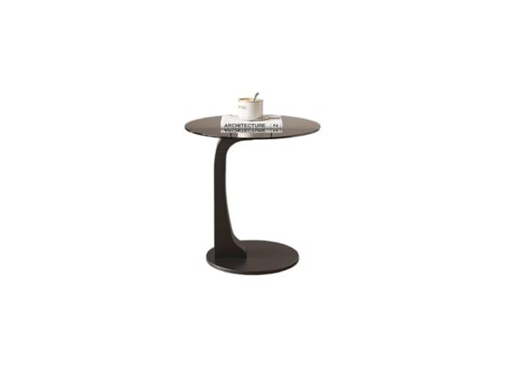 ksjdieunf Couchtisch Sofa Seite Tisch Wohnzimmer Kaffee Kleine Kreative Runde Glas Ecke Licht Luxus Tische for Wohnzimmer(A)