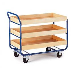 ROLLCART Rollcart 1363970 Tischwagen Stahl Traglast (max.): 250 kg Enzianblau (RAL 5010)