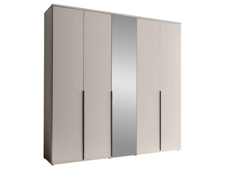 Mid.you Drehtürenschrank, Kaschmir, Glas, 3 Fächer, 225x225x52 cm, Schlafzimmer, Kleiderschränke, Kleiderschränke mit Spiegel
