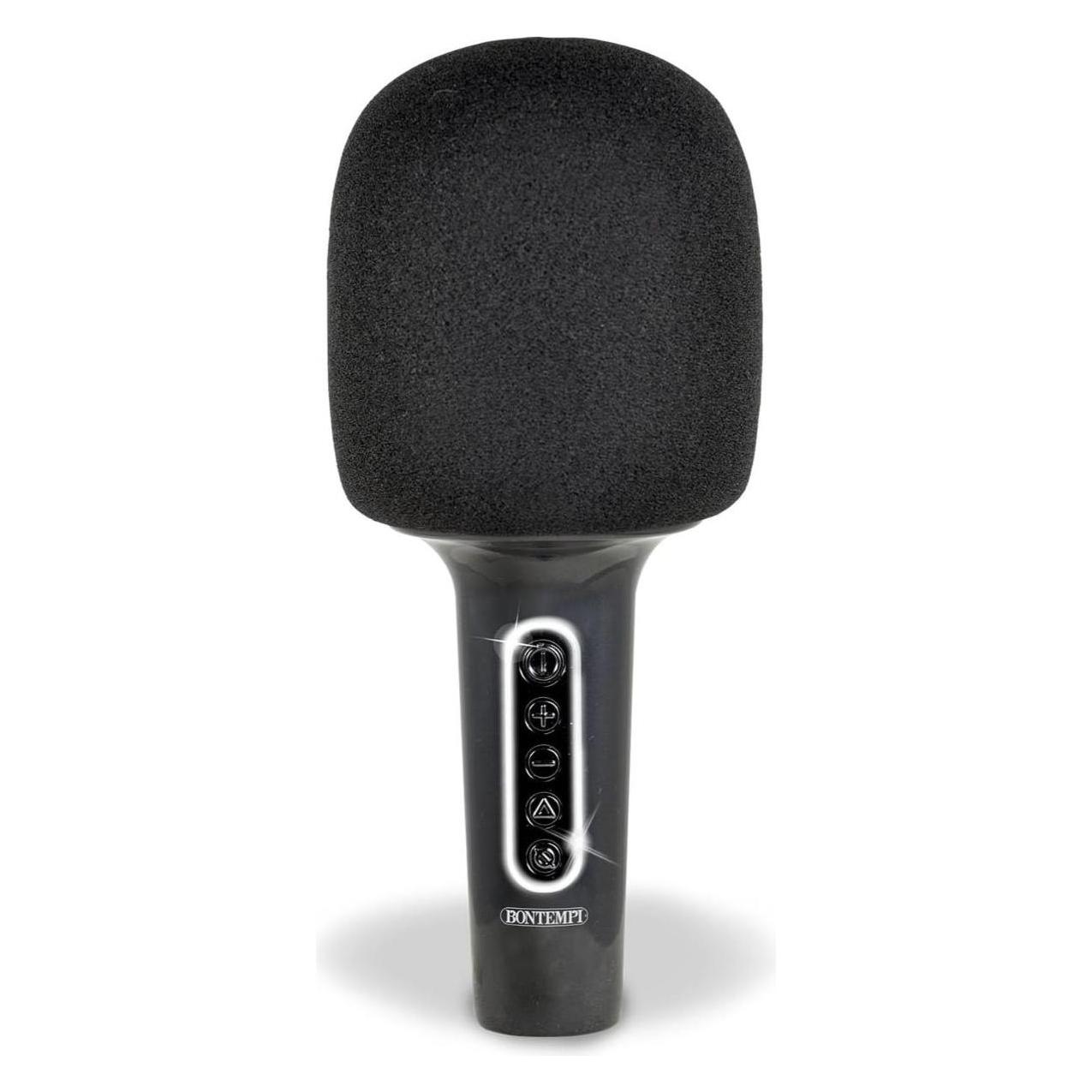 Bontempi Microfono Karaoke wireless con altoparlante, riduzione rumore di sottofondo ed effetti luminosi (57702465)