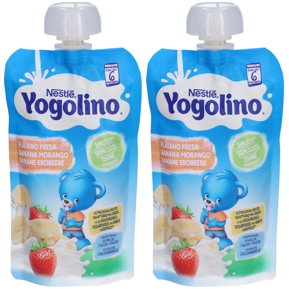 Nestle Yogolino Banane Erdbeere Btl 100 g x2 2x100