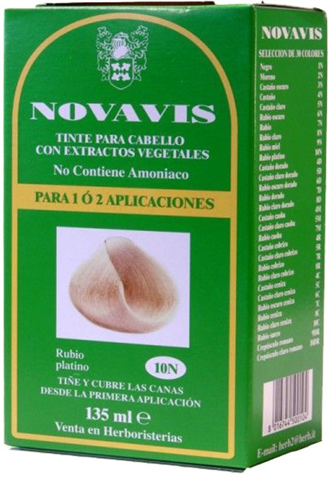 Novavis Dye with Plant Extracts 135 ml 10N Platinum Blonde