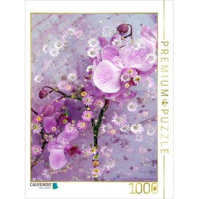 CALVENDO Puzzle Verspielte Romantische Rosa Orchidee | 1000 Teile Lege-Größe 64x48cm Foto-Puzzle für glückliche Stunden, Game von , Calvendo Puzzle