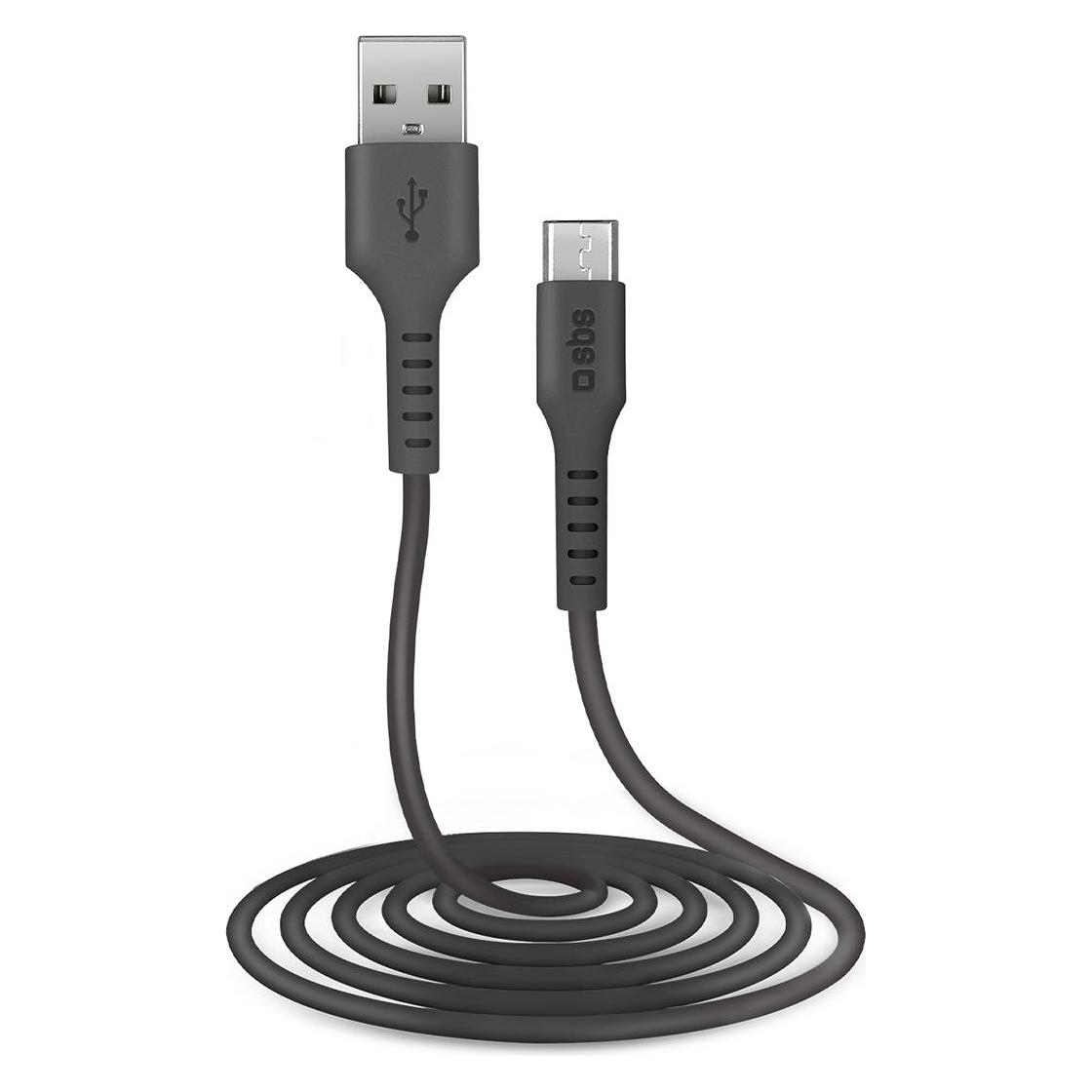 SBS Micro-USB-Kabel für Smartphones und Tablets (2 m, USB 2.0) (TECABLEMICRO2K)