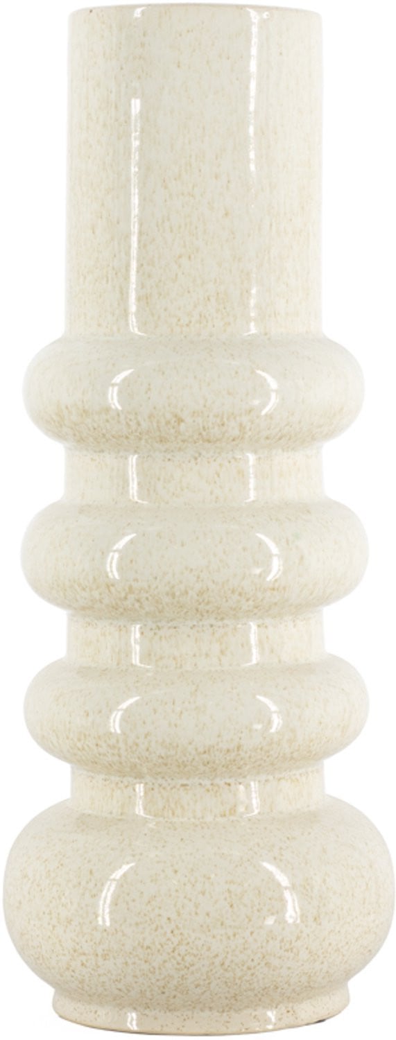 Homebound by Ky Aardewerk vaas Stack beige