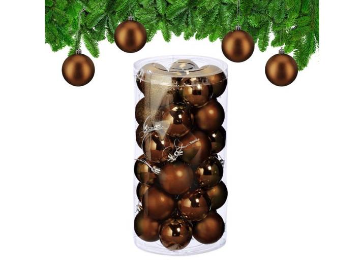 Relaxdays Lot de 30 boules de Noël