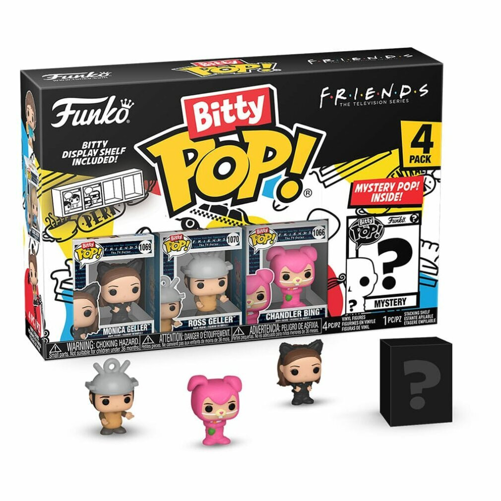 Funko Bitty Pop! Friends 4-delige set met Monica Geller, Ross, Chandler en Bing