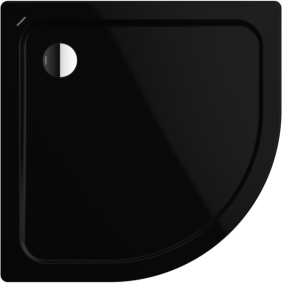 Kaldewei Arrondo Duschwanne 460500010701 100x100x6,5cm, mit Verkleidung, schwarz