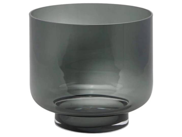Vase Zylinder Rauchglas H: 24 cm Edg