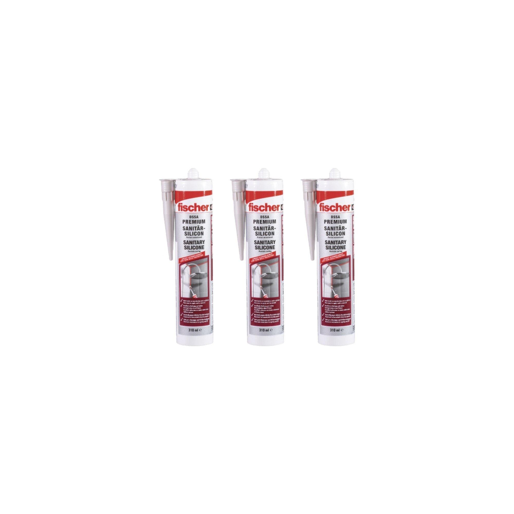 fischer Sanitärsilicon DSSA 310 sanitärgrau (3) (573641)